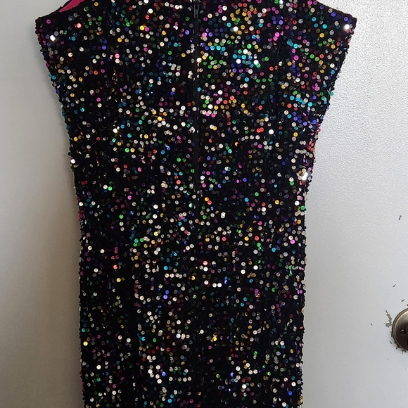 Sequin Mini Dress - Multicolor - Picture 3 of 5